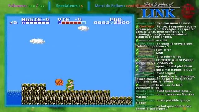 [FR] Zelda II: The Adventure of Link - 02 - Un boss vraiment nul смотреть онлайн