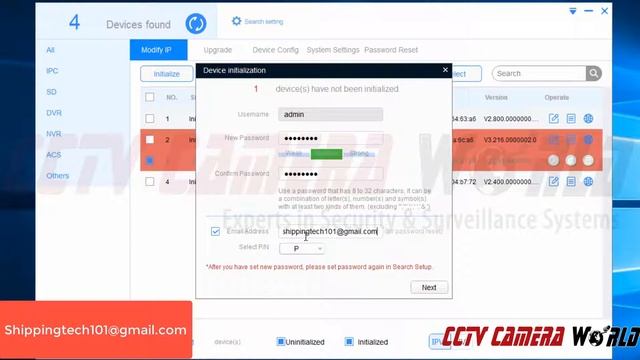 How to initialize an IP Camera using the Config Tool 2020 смотреть онлайн