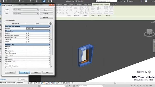Material & Finishes Parameter (Revit Family) смотреть онлайн