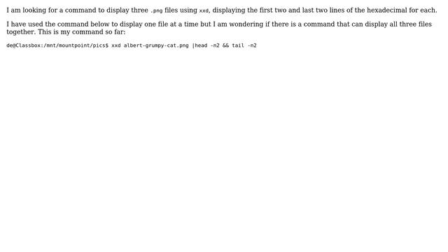 Unix & Linux: Hex dump only the beginning and the end of a file with xxd смотреть онлайн
