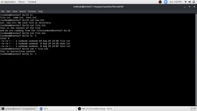"cat" command in linux with practical смотреть онлайн