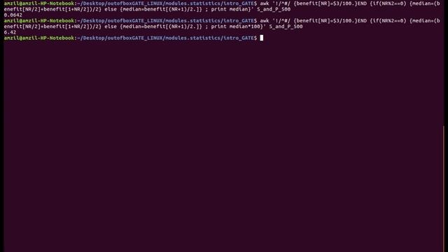 Linux and Statistics : awk to compute the skewness of benefit datas смотреть онлайн