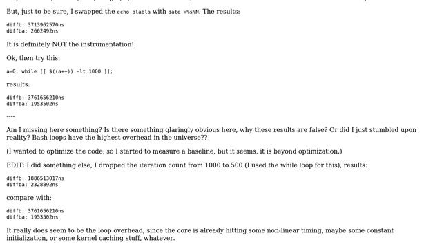 Unix & Linux: Bash loop 1000x overhead over loop core смотреть онлайн