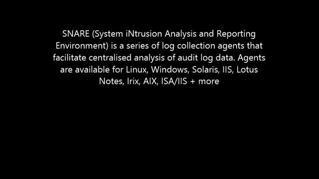 Download SNARE Auditing and EventLog Management Here! Software смотреть онлайн