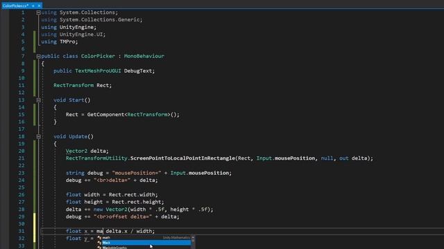Color Picker In Unity