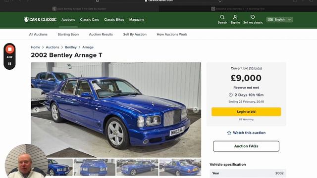 Stunning Bentley Arnage T at auction!! Don't Miss Out! 😍 смотреть онлайн