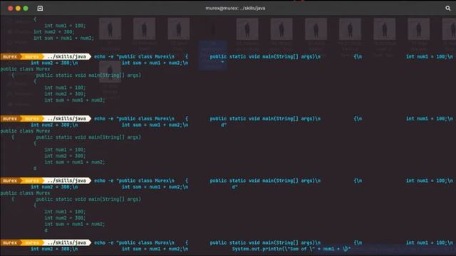 Writing Java Programs using echo command смотреть онлайн
