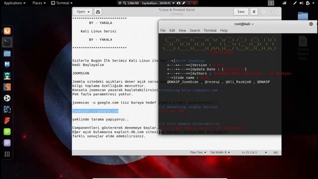 Kali Linux JOOMSCAN Kullanımı - #Y4K4L4 смотреть онлайн