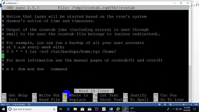 How to configure cronjob on Ubontu смотреть онлайн