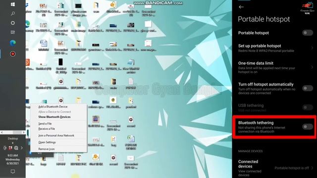 How to Connect Internet Phone to Computer Via Bluetooth| How To Connect Internet in Computer смотреть онлайн