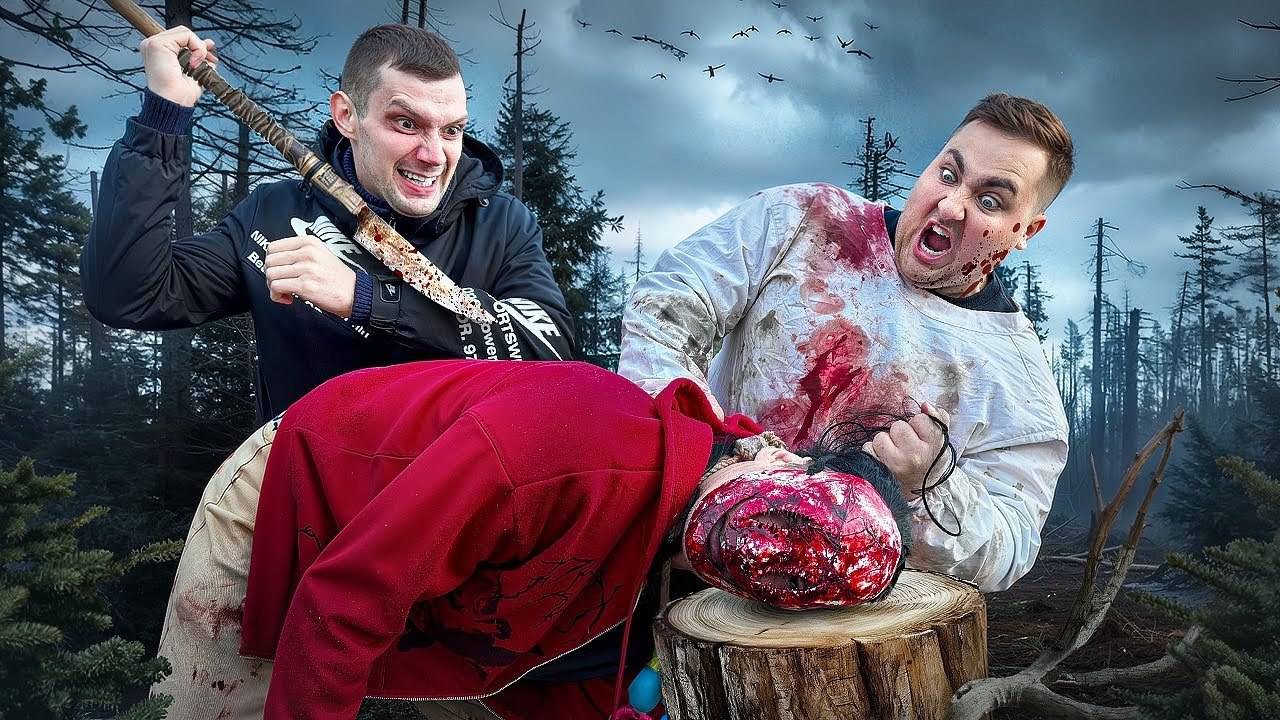 МЫ ОБЪЕДИНИЛИСЬ ПРОТИВ МАНЬЯКА. АНТОН НАКИНУЛСЯ НА МАНЬЯКА В ЛЕСУ смотреть онлайн