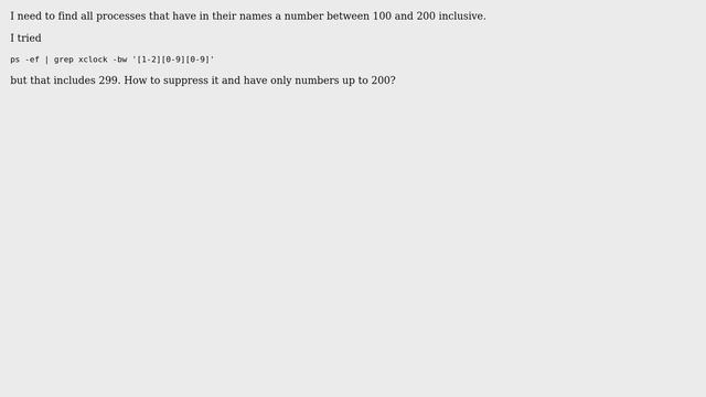 Unix & Linux: Match a number range with grep смотреть онлайн