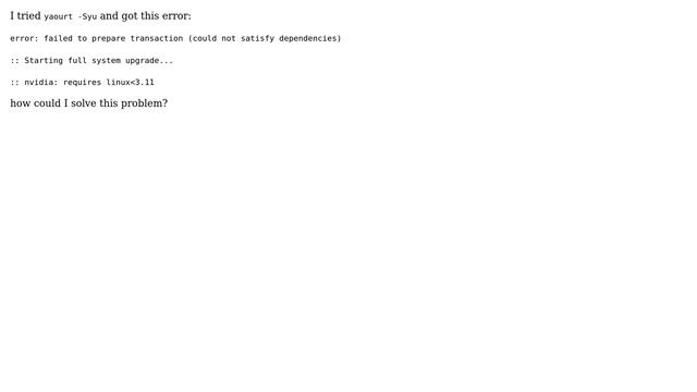 Unix & Linux: yaourt -Syu is not working in arch linux смотреть онлайн
