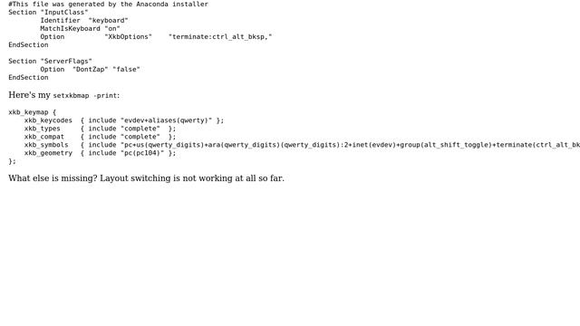 Unix & Linux: Trying to set keyboard layout using Xorg configuration but it's not working смотреть онлайн