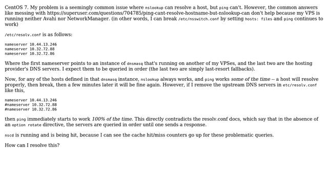 DevOps & SysAdmins: /etc/resolv.conf order not respected by `ping` (2 Solutions!!) смотреть онлайн