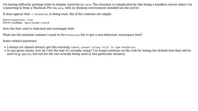 Unix & Linux: Specifying fonts in xterm смотреть онлайн