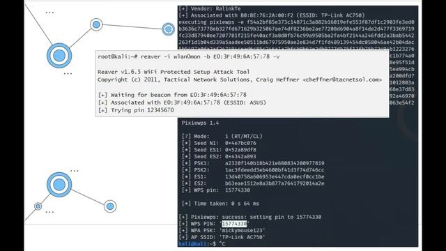 CYBR502 Team 2 Video Presentation Aircrack-ng, Wifite, Reaver смотреть онлайн
