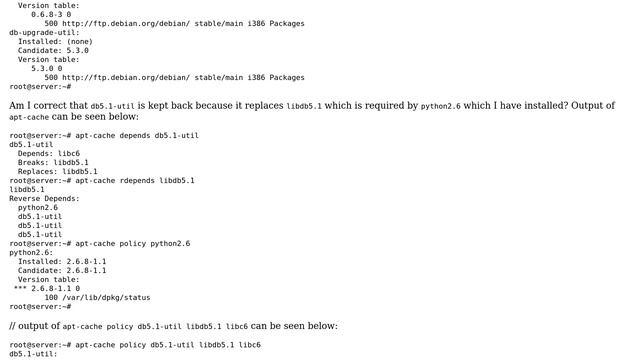 Unix & Linux: "apt-get dist-upgrade" shows kept-back package смотреть онлайн