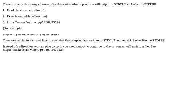 Determine if output is stdout or stderr (3 Solutions!!) смотреть онлайн