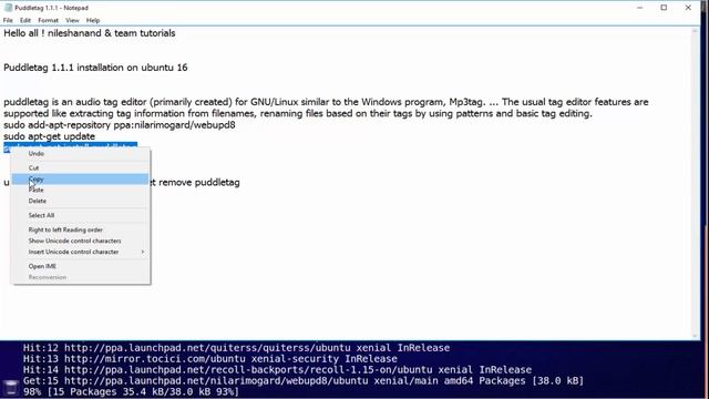 Puddletag installation on ubuntu 16 смотреть онлайн