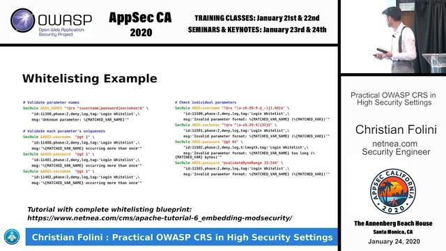 Practical OWASP CRS in High Security Settings - Christian Folini смотреть онлайн