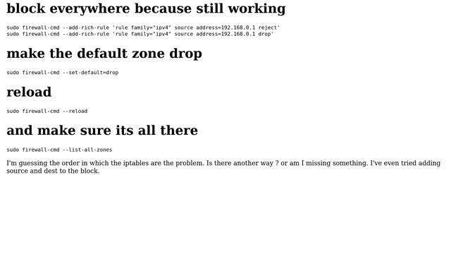 DevOps & SysAdmins: FirewallD trusted zone and blocking ip смотреть онлайн
