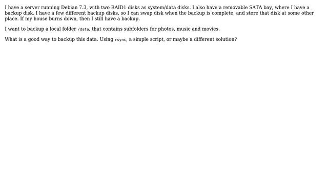 Unix & Linux: Backup of local folder to multiple removable disks смотреть онлайн