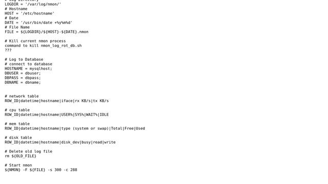 Unix & Linux: nmon logging, rotation, and storing to database смотреть онлайн