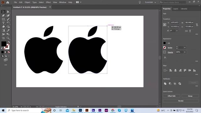 Logo Tracing in Adobe Illustrator for beginners | Apple Logo Tracing | Illustrator ,Graphic Designe смотреть онлайн