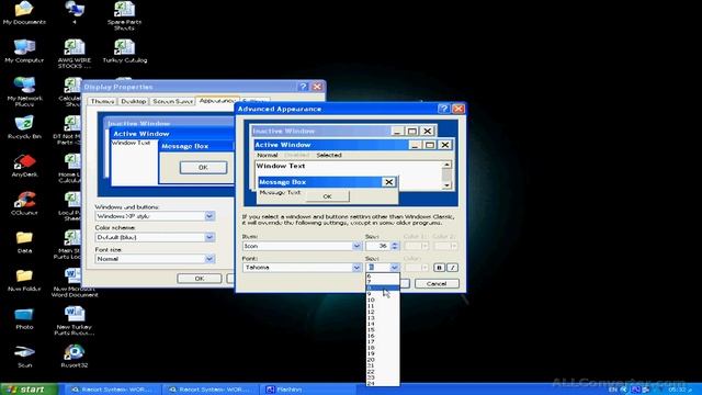 How to change Desktop Icon Size and Desktop Icon Font in Windows Xp смотреть онлайн