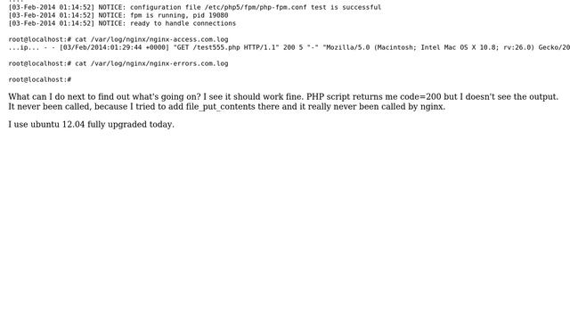 Unix & Linux: nginx + php5-fpm doesn't work properly. I see a white screen only (2 Solutions!!) смотреть онлайн