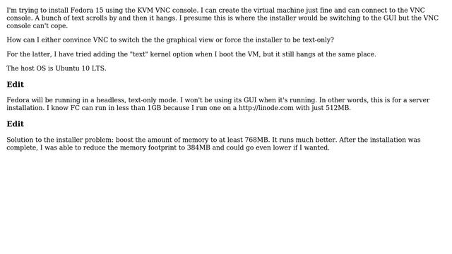 DevOps & SysAdmins: KVM install of Fedora hangs using VNC console смотреть онлайн