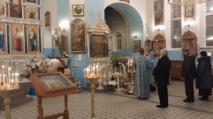 Вечерняя служба под праздник Введения во храм Пресвятой Богородицы. 03.12.2023
