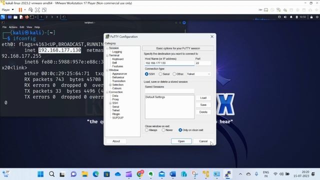 Remote access Linux using Putty смотреть онлайн