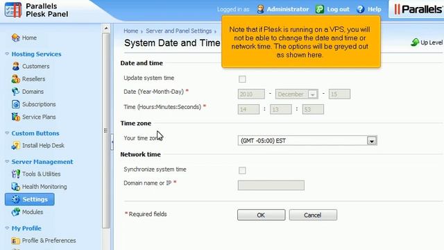 How to adjust the System Time in Plesk смотреть онлайн