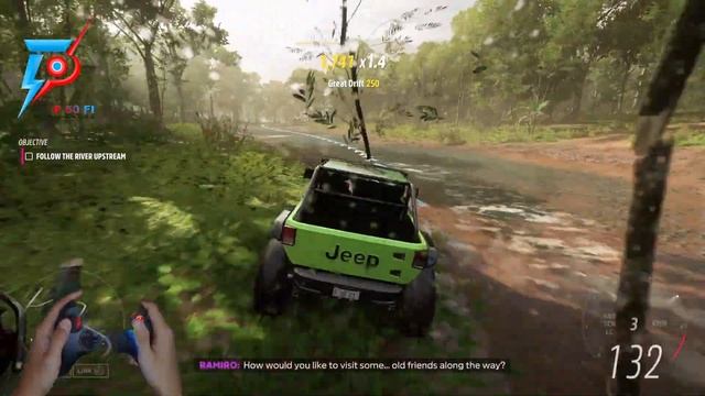 JEEP TRAILCAT 2016 Offroad To Junggle Expedition  | Forza Horizon 5 | Gameplay JEEP TRAILCAT 2016