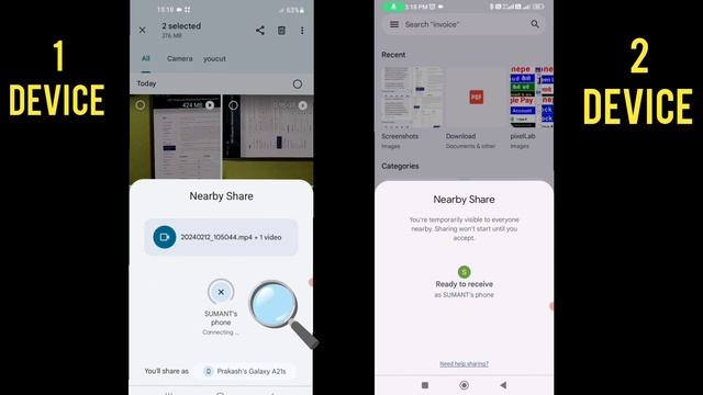 google file se photo video file kaise share kare 2024 | google file can't find the receiver problem смотреть онлайн