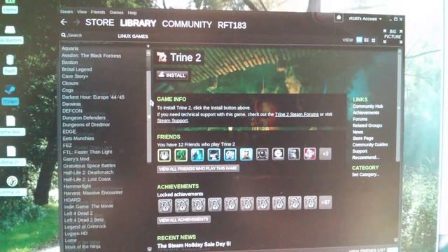 Test Video Linux Steam смотреть онлайн