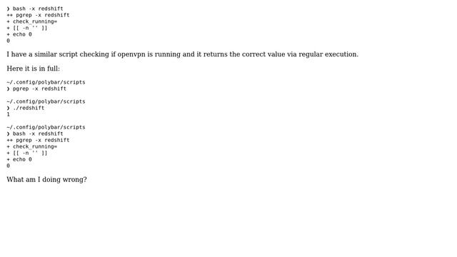 Unix & Linux: Bash script if statement returning incorrect result while bash -x works смотреть онлайн