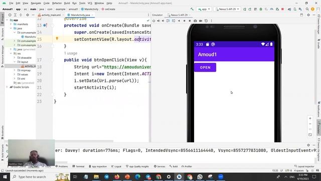 Mobile APP Development: Lab 7 Implicit Intent (Web View, Call, SMS) смотреть онлайн