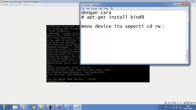 Tutorial Konfigurasi Debian server " Web Server " di virtual box смотреть онлайн