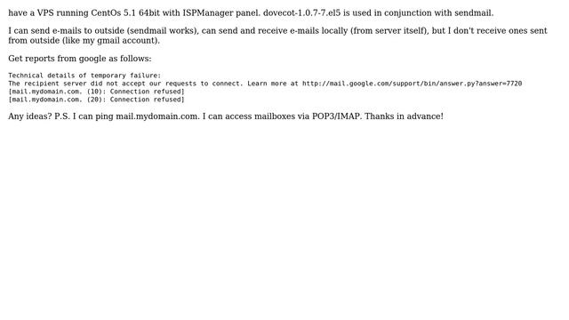 DevOps & SysAdmins: Sendmail does not receive e-mails from outside смотреть онлайн