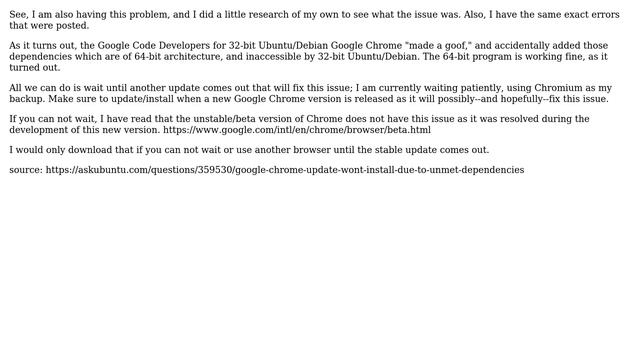 Google Chrome update won't install due to unmet dependencies (3 Solutions!!) смотреть онлайн