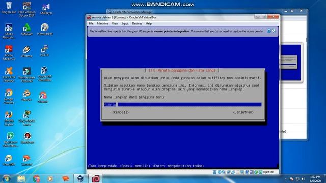 Tutorial Remote Access Debian 8 menggunakan PuTTY di VirtualBox смотреть онлайн