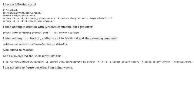 Raspberry Pi: Bash Script not executing on system reboot (Linux) Ubuntu смотреть онлайн