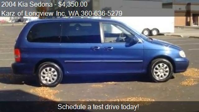 2004 Kia Sedona 3-SEATS, 1-OWNER - for sale in Longview, WA