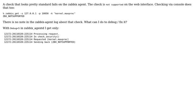 Zabbix - check not supported by agent смотреть онлайн