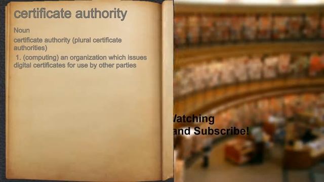 What does certificate authority mean? смотреть онлайн