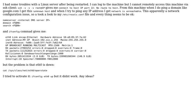 Network configuration for linux server смотреть онлайн